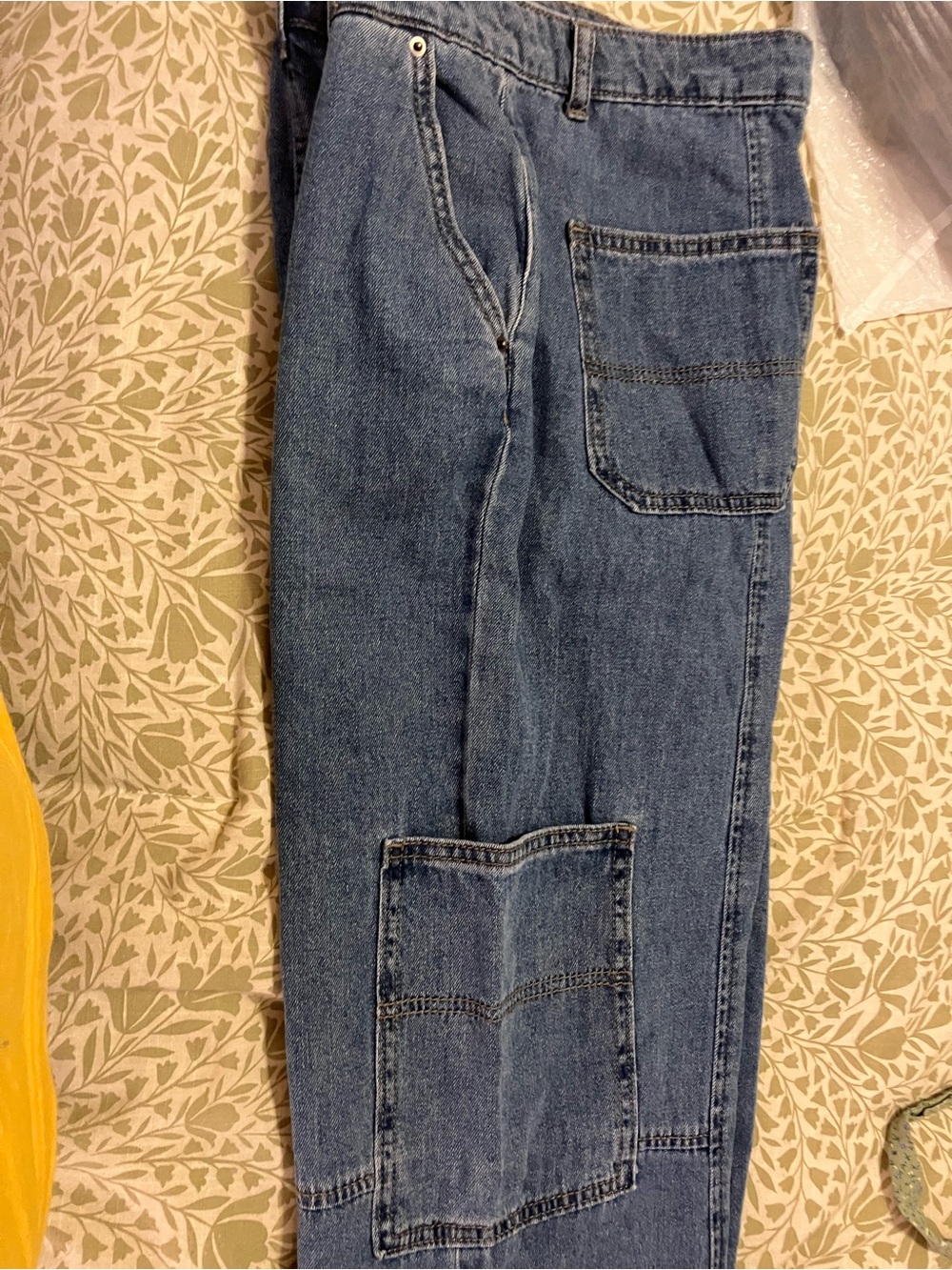 Women’s Straight Leg Utility Denim Jeans - Blue